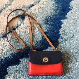 NWT Coach Small Crossbody Wallet Multicolor